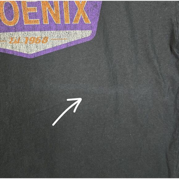Phoenix Suns Shirt XL Sportique Apparel Devin Booker KD Kevin Durant Vtg Style - Picture 4 of 7